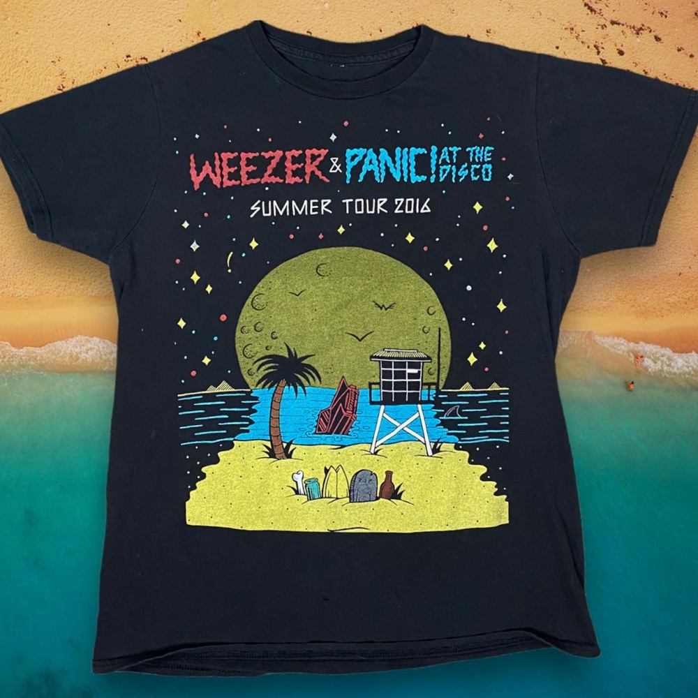 Weezer Panic at the Disco 2016 Tour Concert Shirt
